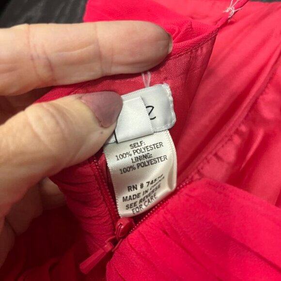 Cache Fuchsia Sweetheart High-Low Formal Dress SIZE 10 - Picture 9 of 13